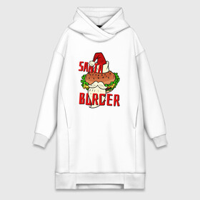 Платье-худи хлопок с принтом Santa Burger в городе Новоалтайск,  |  | 2022 | 2022 год | happy new year | santa | год тигра | дед мороз | каникулы | мороз | новогодний свитер | новый год | новый год 2022 | новый год тигра | оливье | праздник | рождество | санта клаус | свитер новогодний