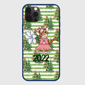 Чехол для iPhone 12 Pro Max с принтом Милая тигрица с цветком в городе Новоалтайск, Силикон |  | 2022 | год тигра | новый год | новый год 2022 | символ года | тигр | тигренок | тигрица | тигры