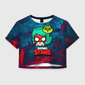 Женская футболка Crop-top 3D с принтом Злая Лола Brawl Stars в городе Новоалтайск, 100% полиэстер | круглая горловина, длина футболки до линии талии, рукава с отворотами | brawl | brawl stars | brawlstars | lola | бравл | бравлстарс | лола | лоли | разрушитель