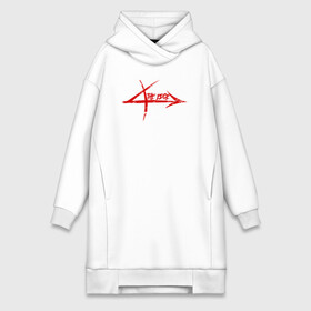 Платье-худи хлопок с принтом The edge в городе Новоалтайск,  |  | знак | надпись | острие | полоса | стрелка