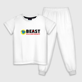 Детская пижама хлопок с принтом Mr Beast Philanthropy в городе Новоалтайск, 100% хлопок |  брюки и футболка прямого кроя, без карманов, на брюках мягкая резинка на поясе и по низу штанин
 | arts | mr beast | youtube | арт | арты | блогеры | мистер бист | ютуб | ютуберы