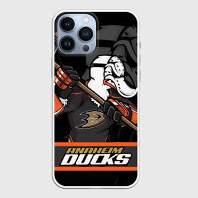 Чехол для iPhone 13 Pro Max с принтом Анахайм Дакс, Anaheim Ducks в городе Новоалтайск,  |  | anaheim | anaheim ducks | ducks | hockey | nhl | usa | дакс | нхл | спорт | сша | хоккей | шайба