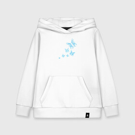 Детская толстовка хлопок с принтом Неоновые бабочки Cotton Theme в городе Новоалтайск, 100% хлопок | Круглый горловой вырез, эластичные манжеты, пояс, капюшен | бабочки | крылья | легкость | насековые | неон | ночные | полет | природа | светящиеся