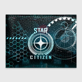 Обложка для студенческого билета с принтом Star Citizen (Стар Ситизен) в городе Новоалтайск, натуральная кожа | Размер: 11*8 см; Печать на всей внешней стороне | Тематика изображения на принте: squadron 42 | star citizen | галактика | игры | космического симулятора | космос