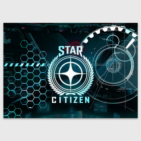 Поздравительная открытка с принтом Star Citizen (Стар Ситизен) в городе Новоалтайск, 100% бумага | плотность бумаги 280 г/м2, матовая, на обратной стороне линовка и место для марки
 | squadron 42 | star citizen | галактика | игры | космического симулятора | космос