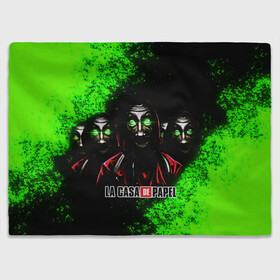 Плед 3D с принтом БУМАЖНЫЙ ДОМ НЕОН LA CASA DE PAPEL BELLA CIAO в городе Новоалтайск, 100% полиэстер | закругленные углы, все края обработаны. Ткань не мнется и не растягивается | bella ciao | la casa de papel | бумажный дом | ла каса де | ла каса де папель | ла каса де пепел | лакаса | сериал | фильм