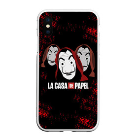 Чехол для iPhone XS Max матовый с принтом БУМАЖНЫЙ ДОМ СЕРИАЛ LA CASA DE PAPEL BELLA CIAO в городе Новоалтайск, Силикон | Область печати: задняя сторона чехла, без боковых панелей | bella ciao | la casa de papel | бумажный дом | ла каса де | ла каса де папель | ла каса де пепел | лакаса | сериал | фильм