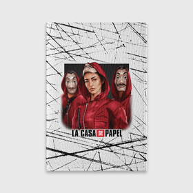 Обложка для паспорта матовая кожа с принтом СЕРИАЛ БУМАЖНЫЙ ДОМ LA CASA DE PAPEL BELLA CIAO в городе Новоалтайск, натуральная матовая кожа | размер 19,3 х 13,7 см; прозрачные пластиковые крепления | Тематика изображения на принте: bella ciao | la casa de papel | бумажный дом | ла каса де | ла каса де папель | ла каса де пепел | лакаса | сериал | фильм