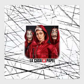 Магнитный плакат 3Х3 с принтом СЕРИАЛ БУМАЖНЫЙ ДОМ | LA CASA DE PAPEL BELLA CIAO в городе Новоалтайск, Полимерный материал с магнитным слоем | 9 деталей размером 9*9 см | bella ciao | la casa de papel | бумажный дом | ла каса де | ла каса де папель | ла каса де пепел | лакаса | сериал | фильм