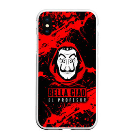 Чехол для iPhone XS Max матовый с принтом БУМАЖНЫЙ ДОМ LA CASA DE PAPEL BELLA CIAO в городе Новоалтайск, Силикон | Область печати: задняя сторона чехла, без боковых панелей | bella ciao | la casa de papel | бумажный дом | ла каса де | ла каса де папель | ла каса де пепел | лакаса | сериал | фильм