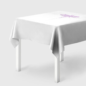 Скатерть 3D с принтом Стрекоза Violet Neon Theme в городе Новоалтайск, 100% полиэстер (ткань не мнется и не растягивается) | Размер: 150*150 см | воздух | для девочек | для женщин | женские | красные | крылья | лес | лето | насекомые | неон | неоновые рисунки | полет | природа | светящиеся | стрекоза