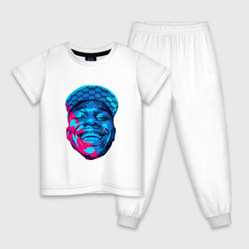 Детская пижама хлопок с принтом DaBaby Art в городе Новоалтайск, 100% хлопок |  брюки и футболка прямого кроя, без карманов, на брюках мягкая резинка на поясе и по низу штанин
 | da baby | dababy | hip hop | rap | rep | дабэби | исполнители | исполнитель | музыка | реп
