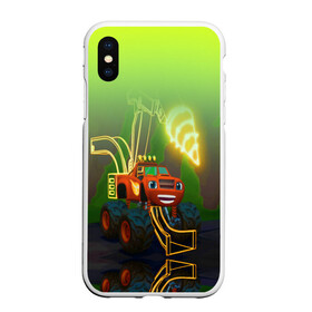 Чехол для iPhone XS Max матовый с принтом Вспыш Бур Машина в городе Новоалтайск, Силикон | Область печати: задняя сторона чехла, без боковых панелей | бур | внедорожник | вспыш | машинка | мульт