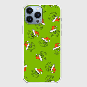 Чехол для iPhone 13 Pro Max с принтом Гринч Укротитель рождества. в городе Новоалтайск,  |  | 2022 | grinch | happy new year | merry christmas | год тигра | гринч | зима близко | нг | новогодний | новый год | новый год 2022 | рождество | снег | снежинки | тигр