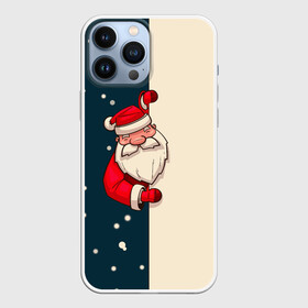 Чехол для iPhone 13 Pro Max с принтом Happy New Year Дед Мороз. в городе Новоалтайск,  |  | 2022 | happy new year | merry christmas | rdnewyear22 | год тигра | дед мороз | зима близко | нг | новогодний | новый год | новый год 2022 | рождество | символ 2022 года | снег | снежинки