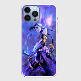 Чехол для iPhone 13 Pro Max с принтом Jinx | Джинкс | Порох в городе Новоалтайск,  |  | arcane | arcane league of legends | cartoon | jinx | league of legends | mult | stim punk | stimpunk | аркеин | аркейн | джинкс | мульт | мультик | паудер | порох | психопатка | синеголовая | синий хвост | стим панк | стимпанк