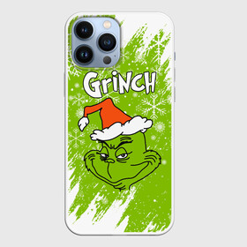 Чехол для iPhone 13 Pro Max с принтом Grinch Green. в городе Новоалтайск,  |  | 2022 | grinch | happy new year | merry christmas | год тигра | гринч | зима близко | нг | новогодний | новый год | новый год 2022 | рождество | снег | снежинки