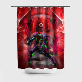 Штора 3D для ванной с принтом Samus Robo | Metroid Dread в городе Новоалтайск, 100% полиэстер | плотность материала — 100 г/м2. Стандартный размер — 146 см х 180 см. По верхнему краю — пластиковые люверсы для креплений. В комплекте 10 пластиковых колец | game | mercurysteam | metroid | metroid dread | metroid fusion | robo | robot | samus aran | игра | компьютерная игра | метроид | метроид дреад | мэтроид | мэтройдо дореддо | робо | робот | самус аран