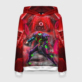 Женская толстовка 3D с принтом Samus Robo | Metroid Dread в городе Новоалтайск, 100% полиэстер  | двухслойный капюшон со шнурком для регулировки, мягкие манжеты на рукавах и по низу толстовки, спереди карман-кенгуру с мягким внутренним слоем. | game | mercurysteam | metroid | metroid dread | metroid fusion | robo | robot | samus aran | игра | компьютерная игра | метроид | метроид дреад | мэтроид | мэтройдо дореддо | робо | робот | самус аран