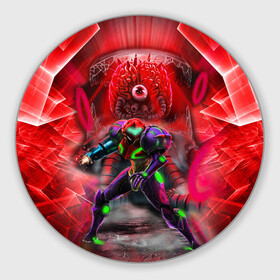 Круглый коврик для мышки с принтом Samus Robo | Metroid Dread в городе Новоалтайск, резина и полиэстер | круглая форма, изображение наносится на всю лицевую часть | game | mercurysteam | metroid | metroid dread | metroid fusion | robo | robot | samus aran | игра | компьютерная игра | метроид | метроид дреад | мэтроид | мэтройдо дореддо | робо | робот | самус аран