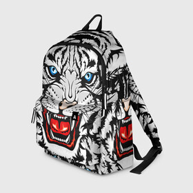Рюкзак 3D с принтом БЕЛЫЙ ТИГР СИМВОЛ НОВОГО ГОДА 2022 / WHITE TIGER в городе Новоалтайск, 100% полиэстер | лямки с регулируемой длиной, сверху петелька, чтобы рюкзак можно было повесить на вешалку. Основное отделение закрывается на молнию, как и внешний карман. Внутри два дополнительных кармана, один из которых закрывается на молнию. По бокам два дополнительных кармашка | 2022 | beast | merry christmas | new year | red bow | santa hat | snow | tiger | winter | winter is coming | year of the tiger | год тигра | дед мороз | животные | звери | зверь | зима | зима 2022 | зима близко | новог | новогодни