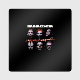 Магнит виниловый Квадрат с принтом Sehnsucht   Rammstein в городе Новоалтайск, полимерный материал с магнитным слоем | размер 9*9 см, закругленные углы | lindemann | rammstein | ramstein | till lindemann | альбом | кристоф шнайдер | лоренц | метал | немецкая | оливер ридель | пауль ландерс | раммштайн | рамштайн | рихард круспе | рок группа | тилль линдеманн