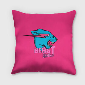 Подушка 3D с принтом Mr Beast Gaming Full Print (Pink edition) в городе Новоалтайск, наволочка – 100% полиэстер, наполнитель – холлофайбер (легкий наполнитель, не вызывает аллергию). | состоит из подушки и наволочки. Наволочка на молнии, легко снимается для стирки | gamer | games | gaming | mr beast | mrbeast | youtube | блогеры | игры | мистер бист | ютуберы