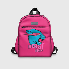 Детский рюкзак 3D с принтом Mr Beast Gaming Full Print (Pink edition) в городе Новоалтайск, 100% полиэстер | лямки с регулируемой длиной, сверху петелька, чтобы рюкзак можно было повесить на вешалку. Основное отделение закрывается на молнию, как и внешний карман. Внутри дополнительный карман. По бокам два дополнительных кармашка | Тематика изображения на принте: gamer | games | gaming | mr beast | mrbeast | youtube | блогеры | игры | мистер бист | ютуберы