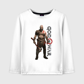 Детский лонгслив хлопок с принтом КРАТОС, БОГ ВОЙНЫ / GOD OF WAR в городе Новоалтайск, 100% хлопок | круглый вырез горловины, полуприлегающий силуэт, длина до линии бедер | ascension | betrayal | chains of olympus | cratos | ghost of sparta | god of war | hack and slash | kratos | logo | ragnarok | rune | бог войны | год ов вар | год оф вар | игра | иероглифы | кратос | лого | логотип | рагнарёк | руны | символы | эмблема