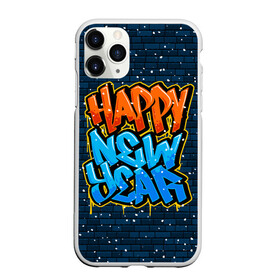 Чехол для iPhone 11 Pro матовый с принтом С Новым Годом граффити / Happy New Year graffiti в городе Новоалтайск, Силикон |  | Тематика изображения на принте: graffiti | wall | граффити | зима | новый год | рождество | снег | снежинка | стена