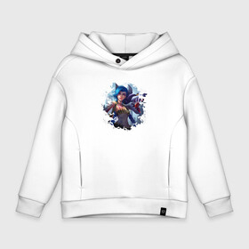 Детское худи Oversize хлопок с принтом LEAGUE OF LEGENDS ДЖИНКС АРКЕЙН в городе Новоалтайск, френч-терри — 70% хлопок, 30% полиэстер. Мягкий теплый начес внутри —100% хлопок | боковые карманы, эластичные манжеты и нижняя кромка, капюшон на магнитной кнопке | Тематика изображения на принте: akali | arcane | fan | fan art | hero | jinx | kda | kda mas | league of legends | lol | moba | акали | аркейн | герой | джинкс | кда | лига легенд | лол | моба