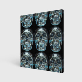 Холст квадратный с принтом Skulls pattern 2028 в городе Новоалтайск, 100% ПВХ |  | Тематика изображения на принте: fashion | future | pattern | skull | vanguard | авангард | будущее | мода | стекло | узор | череп