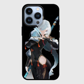 Чехол для iPhone 13 Pro с принтом Shenhe Genshin Impact Шинхи  Шень Хе в городе Новоалтайск,  |  | Тематика изображения на принте: genshin | hu tao | paimon | raiden | shenhe | геншен | геншин импакт | паймон | сегун | шень хе | шини | шогун | эмпакт