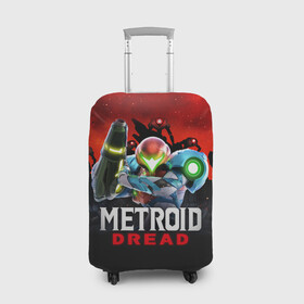 Чехол для чемодана 3D с принтом Space Fight | Metroid Dread в городе Новоалтайск, 86% полиэфир, 14% спандекс | двустороннее нанесение принта, прорези для ручек и колес | game | logo | mercurysteam | metroid | metroid dread | metroid fusion | samus aran | игра | компьютерная игра | лого | логотип | метроид | метроид дреад | мэтроид | мэтройдо дореддо | самус аран | эмблема