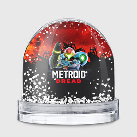 Игрушка Снежный шар с принтом Space Fight | Metroid Dread в городе Новоалтайск, Пластик | Изображение внутри шара печатается на глянцевой фотобумаге с двух сторон | game | logo | mercurysteam | metroid | metroid dread | metroid fusion | samus aran | игра | компьютерная игра | лого | логотип | метроид | метроид дреад | мэтроид | мэтройдо дореддо | самус аран | эмблема