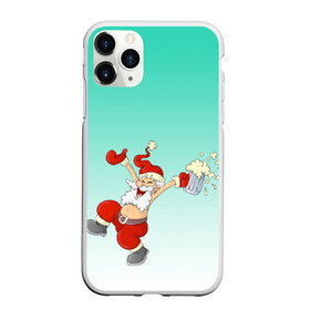 Чехол для iPhone 11 Pro Max матовый с принтом Веселый празднующий дед Мороз в городе Новоалтайск, Силикон |  | 2022 | веселый | веселье | вечеринка | градиент | дед мороз | жаркая зима | персонаж | праздник | празднующий | радость | рисунок | санта клаус | танец