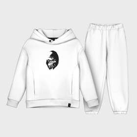 Детский костюм хлопок Oversize с принтом Angry Monkey Cotton Theme в городе Новоалтайск,  |  | африка | бивни | горилла | животные | злая обезьяна | злой | злость | индия | настроение | неон | неоновые принты | обезьяна | природа | саванна | светящиеся | сердится | шимпанзе