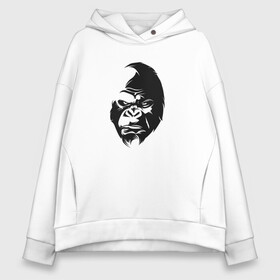 Женское худи Oversize хлопок с принтом Angry Monkey Cotton Theme в городе Новоалтайск, френч-терри — 70% хлопок, 30% полиэстер. Мягкий теплый начес внутри —100% хлопок | боковые карманы, эластичные манжеты и нижняя кромка, капюшон на магнитной кнопке | африка | бивни | горилла | животные | злая обезьяна | злой | злость | индия | настроение | неон | неоновые принты | обезьяна | природа | саванна | светящиеся | сердится | шимпанзе