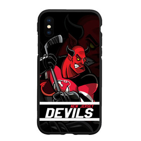 Чехол для iPhone XS Max матовый Нью Джерси Девилз New Jersey Devils: в городе Новоалтайск, Силикон | Область печати: задняя сторона чехла, без боковых панелей | devils | hockey | new jersey | new jersey devils | nhl | usa | девилз | нхл | ньюджерси | ньюджерси девилз | спорт | сша | хоккей | шайба