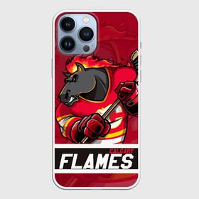 Чехол для iPhone 13 Pro Max с принтом Калгари Флэймз, Calgary Flames в городе Новоалтайск,  |  | Тематика изображения на принте: calgary | calgary flames | flames | hockey | nhl | usa | калгари | калгари флэймз | нхл | спорт | сша | флэймз | хоккей | шайба