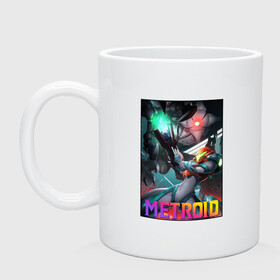 Кружка керамическая с принтом Arm Cannon | Poster | Metroid Dread в городе Новоалтайск, керамика | объем — 330 мл, диаметр — 80 мм. Принт наносится на бока кружки, можно сделать два разных изображения | Тематика изображения на принте: arm cannon | game | logo | mercurysteam | metroid | metroid dread | metroid fusion | samus aran | игра | компьютерная игра | лого | логотип | метроид | метроид дреад | мэтроид | мэтройдо дореддо | самус аран | эмблема