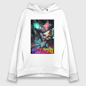Женское худи Oversize хлопок с принтом Arm Cannon | Poster | Metroid Dread в городе Новоалтайск, френч-терри — 70% хлопок, 30% полиэстер. Мягкий теплый начес внутри —100% хлопок | боковые карманы, эластичные манжеты и нижняя кромка, капюшон на магнитной кнопке | arm cannon | game | logo | mercurysteam | metroid | metroid dread | metroid fusion | samus aran | игра | компьютерная игра | лого | логотип | метроид | метроид дреад | мэтроид | мэтройдо дореддо | самус аран | эмблема