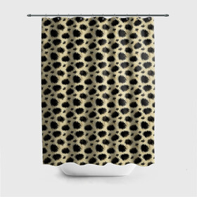 Штора 3D для ванной с принтом Шкура Леопарда (Leopard) в городе Новоалтайск, 100% полиэстер | плотность материала — 100 г/м2. Стандартный размер — 146 см х 180 см. По верхнему краю — пластиковые люверсы для креплений. В комплекте 10 пластиковых колец | jaguar | leopard | ocelot | predator | гепард | дикая кошка | животное | зверь | кот | леопард | леопардовые пятна | оцелот | хищная кошка | хищник | ягуар