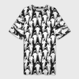 Платье-футболка 3D с принтом Хищные Рыбы в городе Новоалтайск,  |  | fish | ocean | predator | shark | white shark | акула | белая акула | зубы | море | морской хищник | океан | рыба | хищная рыба | хищник