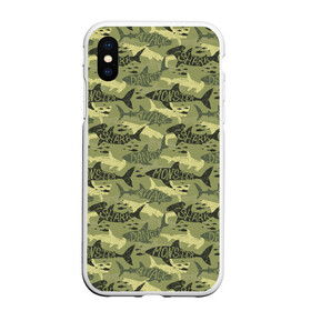 Чехол для iPhone XS Max матовый с принтом SHARK ATTACK (Акулы) в городе Новоалтайск, Силикон | Область печати: задняя сторона чехла, без боковых панелей | Тематика изображения на принте: fish | ocean | predator | shark | white shark | акула | белая акула | зубы | море | морской хищник | океан | рыба | хищная рыба | хищник