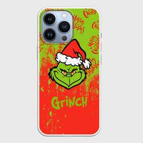 Чехол для iPhone 13 Pro с принтом Grinch Merry Christmas. в городе Новоалтайск,  |  | 2022 | grinch | happy new year | merry christmas | год тигра | гринч | зима близко | нг | новогодний | новый год | новый год 2022 | рождество | снег | снежинки