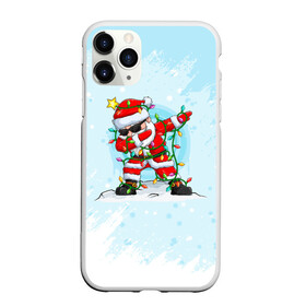 Чехол для iPhone 11 Pro Max матовый с принтом Santa Dabbing в гирлянде. в городе Новоалтайск, Силикон |  | 2022 | dabbing | happy new year | merry christmas | santa dabbing | год тигра | зима близко | нг | новогодний | новогодний тигр | новый год | новый год 2022 | рождество | символ 2022 года | снег | снежинки