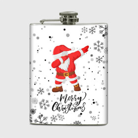 Фляга с принтом Santa Dabbing идет снег. в городе Новоалтайск, металлический корпус | емкость 0,22 л, размер 125 х 94 мм. Виниловая наклейка запечатывается полностью | Тематика изображения на принте: 2022 | dabbing | happy new year | merry christmas | santa dabbing | год тигра | зима близко | нг | новогодний | новогодний тигр | новый год | новый год 2022 | рождество | символ 2022 года | снег | снежинки