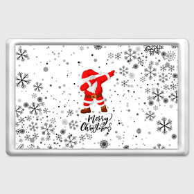 Магнит 45*70 с принтом Santa Dabbing идет снег. в городе Новоалтайск, Пластик | Размер: 78*52 мм; Размер печати: 70*45 | 2022 | dabbing | happy new year | merry christmas | santa dabbing | год тигра | зима близко | нг | новогодний | новогодний тигр | новый год | новый год 2022 | рождество | символ 2022 года | снег | снежинки
