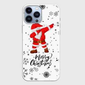 Чехол для iPhone 13 Pro Max с принтом Santa Dabbing идет снег. в городе Новоалтайск,  |  | 2022 | dabbing | happy new year | merry christmas | santa dabbing | год тигра | зима близко | нг | новогодний | новогодний тигр | новый год | новый год 2022 | рождество | символ 2022 года | снег | снежинки
